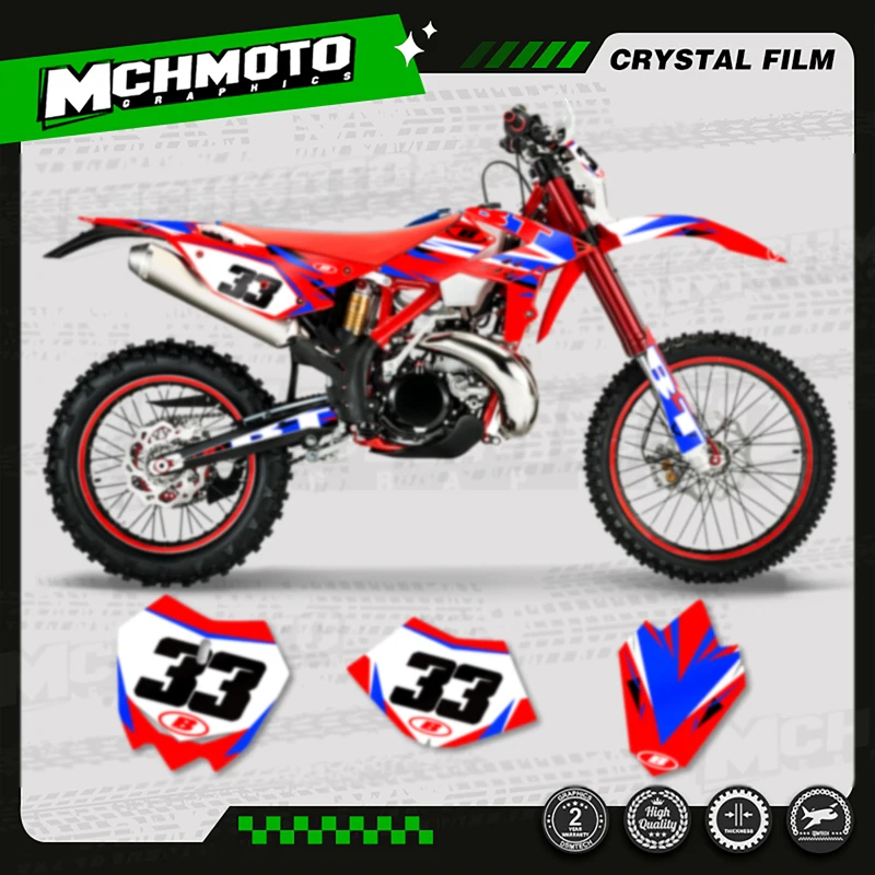 

MCHMFG Motorcycle Team Motorcycle Decal Stickers For Beta RR 2013-2017 2013 2014 2015 2016 2017 250 300 350 -001