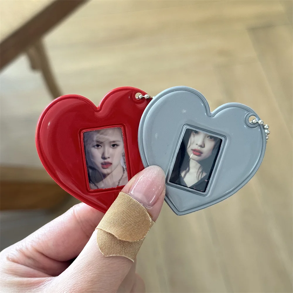INS Koreanischer Stil Fotokartenhalter Niedlicher 1-Zoll-Ausweisfoto-Aufbewahrungs- und Präsentationsanhänger Schlüsselanhänger Ornamente Geschenk für Star-Chasing-Mädchen – Detail 24