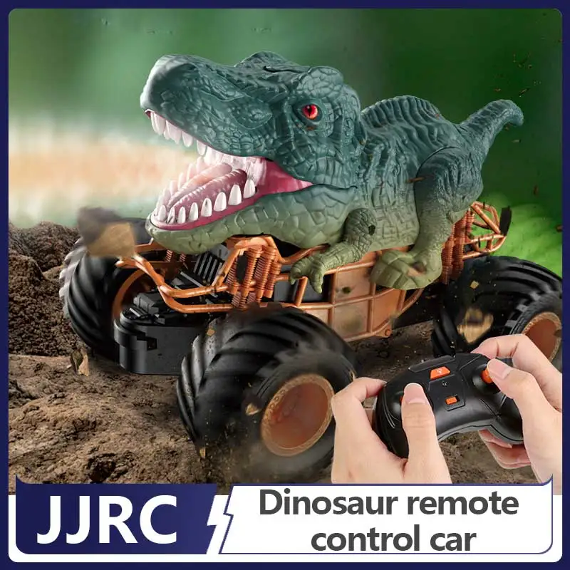 

Jjrc большое колесо для скалолазания по пересеченной местности, беспроводной игрушечный автомобиль с дистанционным управлением, детские игрушки, динозавр, спрей, трюк, автомобиль с дистанционным управлением