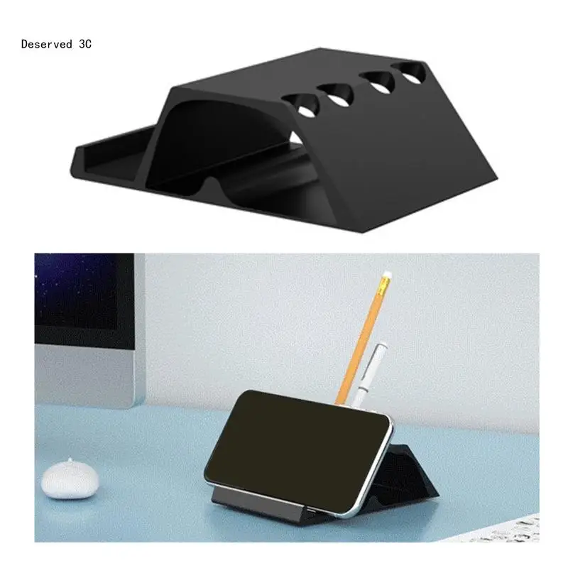 Desktop Phone Holder Stand Pen Storage Box for All Mobile Phones s Stable