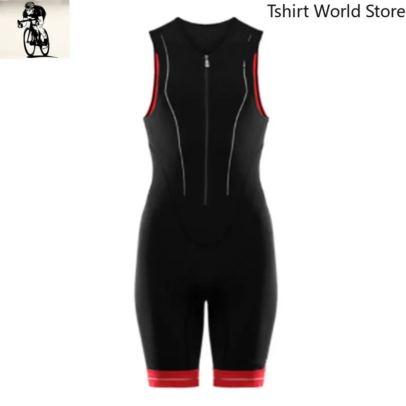 

2025 Newest Design Skinsuits For Men Swimming Running Cycling Sportswear Sleeveless Bike Wear Jumpsuit Clothing Triathlon Jersey