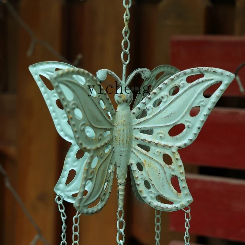YFY  American Country Style Balcony Cast Iron Bell Iron Art Wind Chime Home Decoration