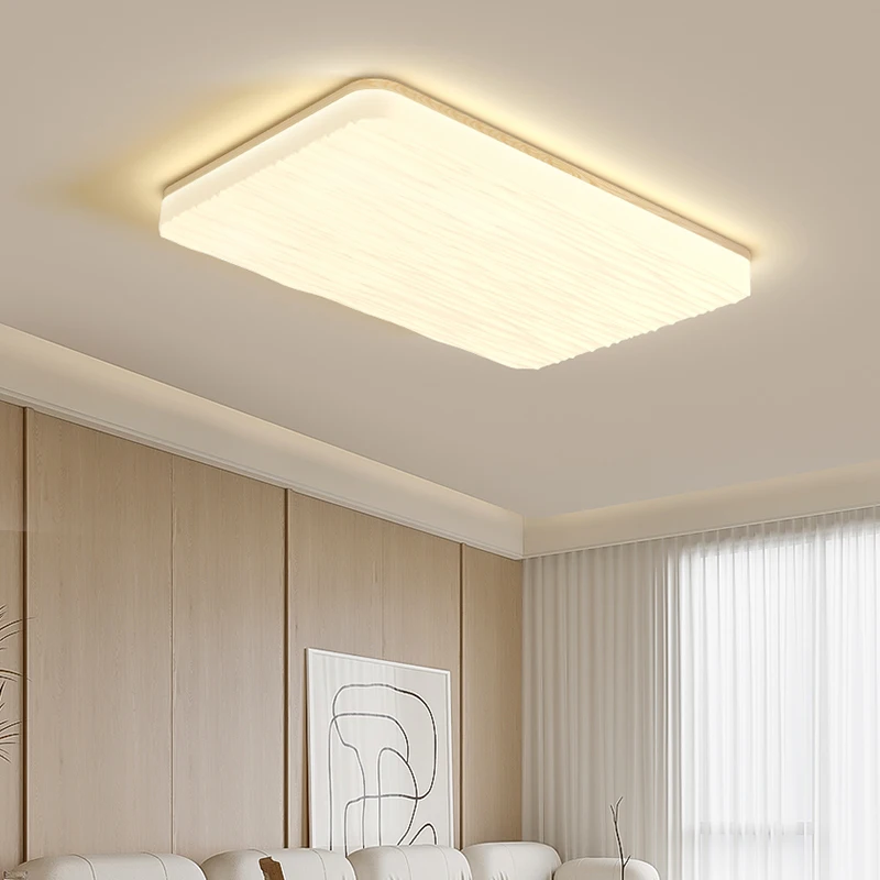 

Full Spectrum Log Style Recessed Led Lamps Main Lamp Nordic Creative Cream Style Modern Minimalist Living Room Ceiling Lights