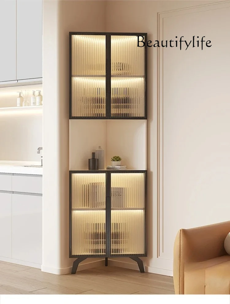 

Iron Cabinet Metal Storage Whiskey Showcase Display Wine Rack Room Liquor Bar Luxury Open Cabinets Refrigerator Portable Outdoor