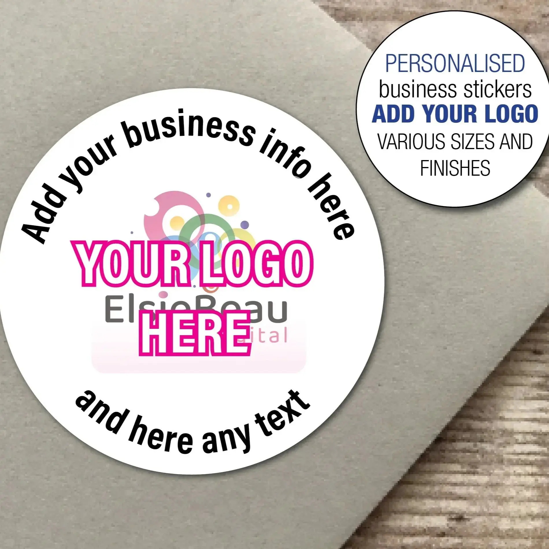 

500PCS Custom Stickers Custom Stickers Logo WaterProof Wedding Birthday Stickers DIY Your Own Logo Stickers Personalize Stickers