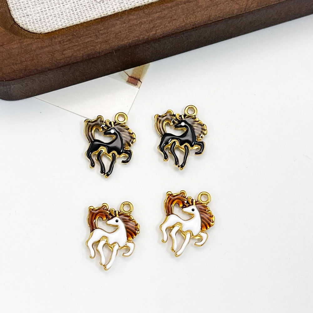 

Cordial Design 40Pcs 16*20MM Jewelry Findings & Components/DIY Pendant/Stainless Steel Charms/Horse Shape/Hand Made #195689