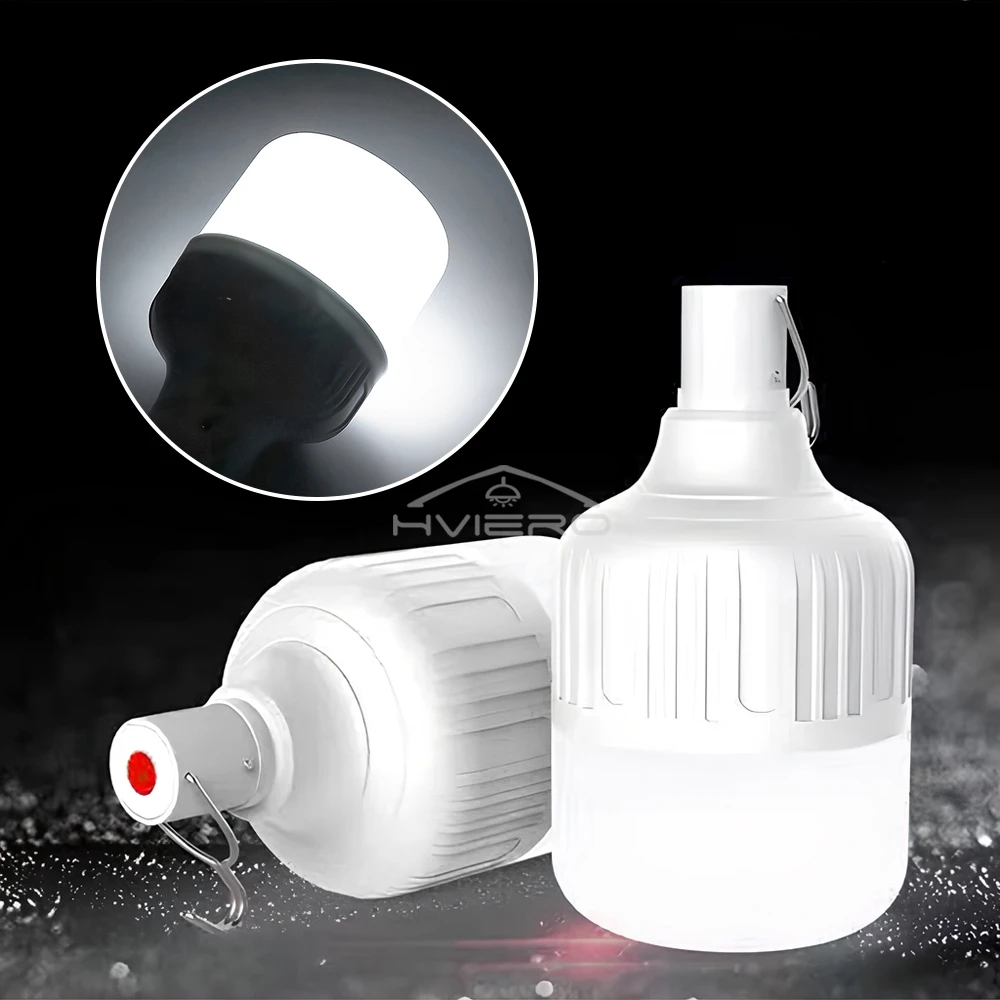 60mm USB Rechargeable Led Bulb Portable Camping Emergency Lighting Light Flashlight Outdoor Garden Picnic Work Hanging Tent Lamp