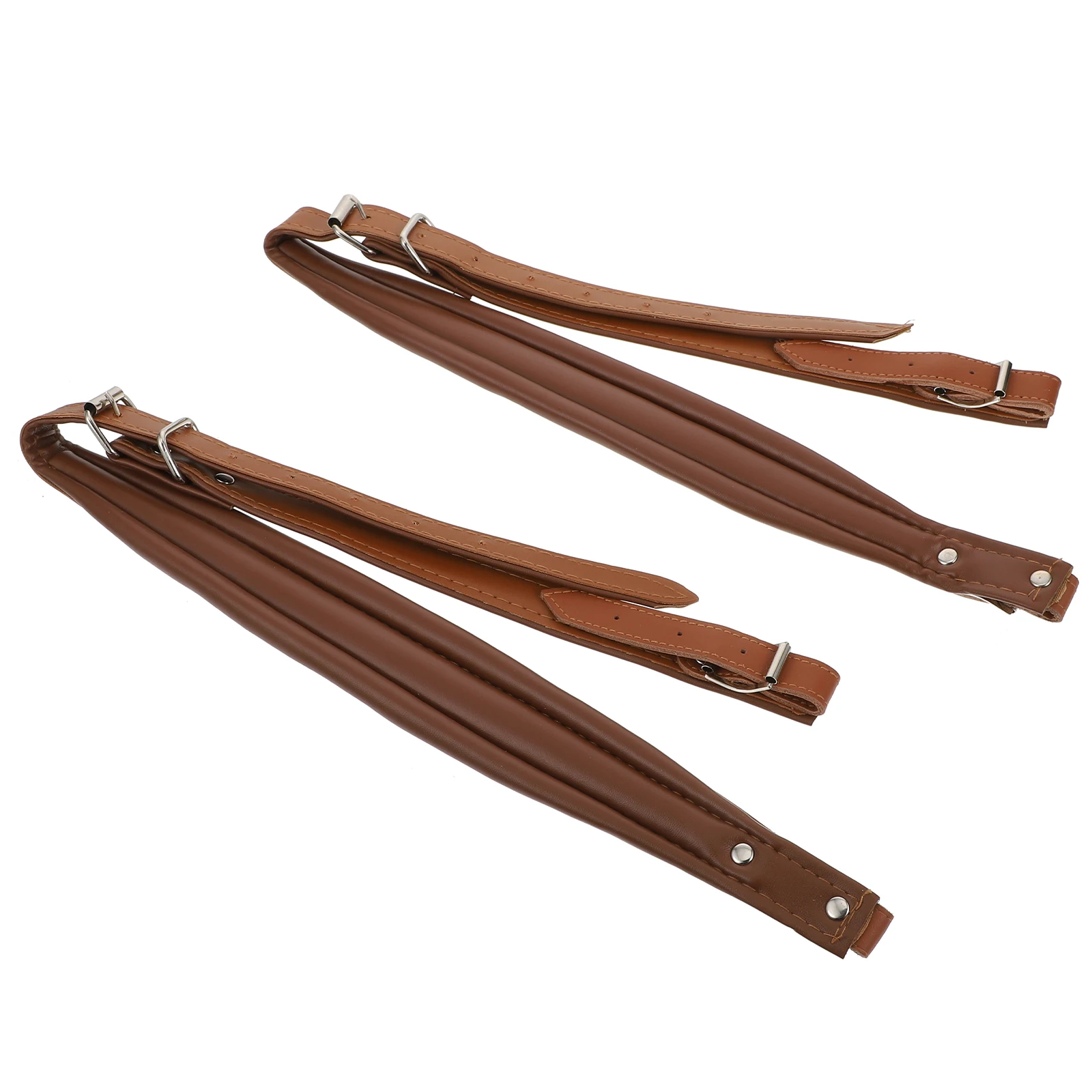 

2pcs Accordion Strap Adjustable PU Durable Comfortable Padded Waist Belt for Adult Bass Instrument Players