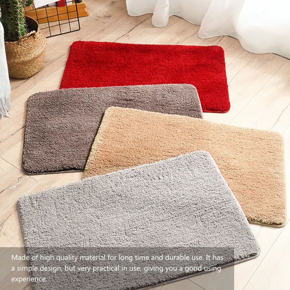 Long-Lasting Absorbent Doormat Non-Slip Surface for Kitchen Bathroom Entryway Stylish Simple Design Household Floor Pad