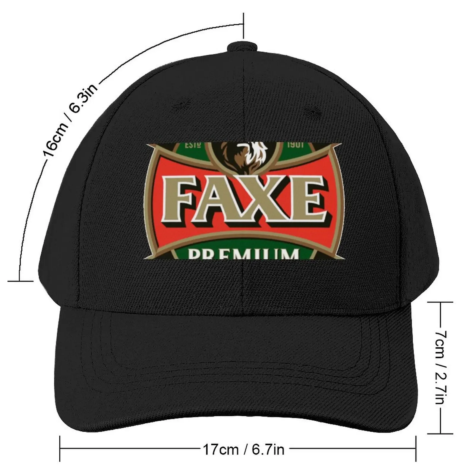 Faxe Premium Beer Baseball Cap fishing hat Beach Custom Cap Designer Man Women's