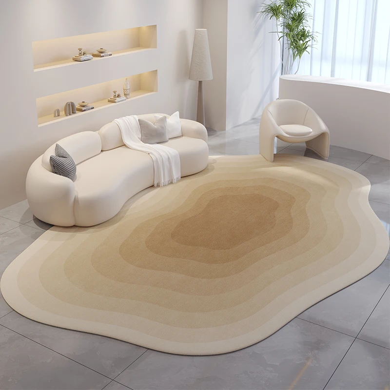 Irregular special- shaped carpet living room bedroom bed rug sofa coffee table free wash  mat