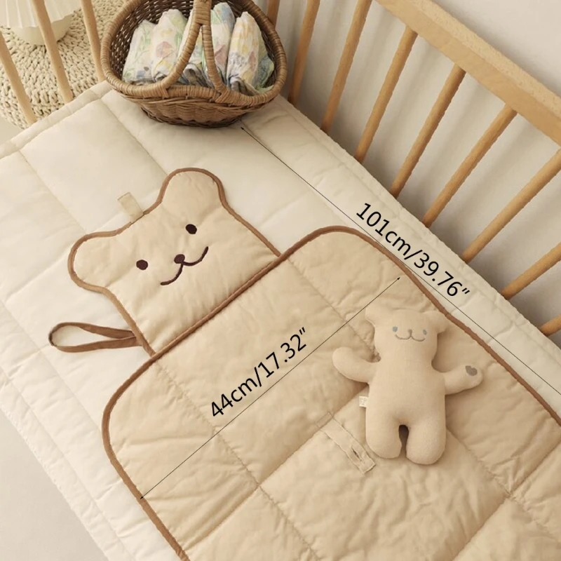 Waterproof Nappy Mat Floor Play Mat Diaper Changing Cushion for Newborns Infants 40JC