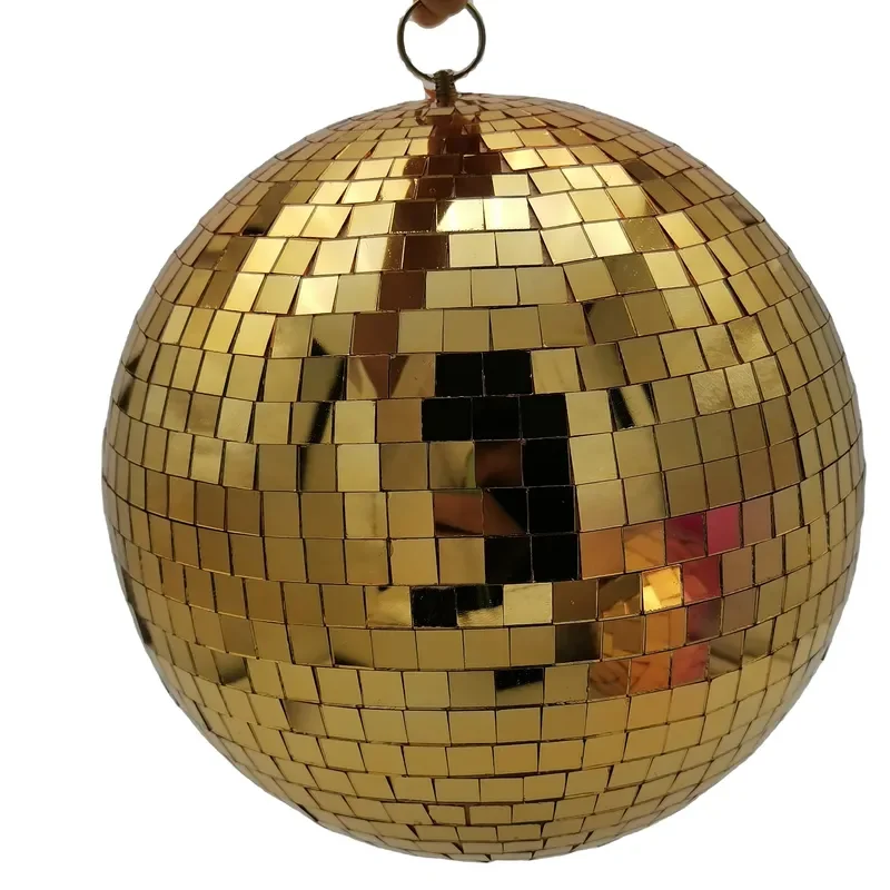 100cm Golden Mirror Ball Large Ceiling Hanging Disco Party Decoration High Quality 1m Diameter Reflective Sphere for Stage