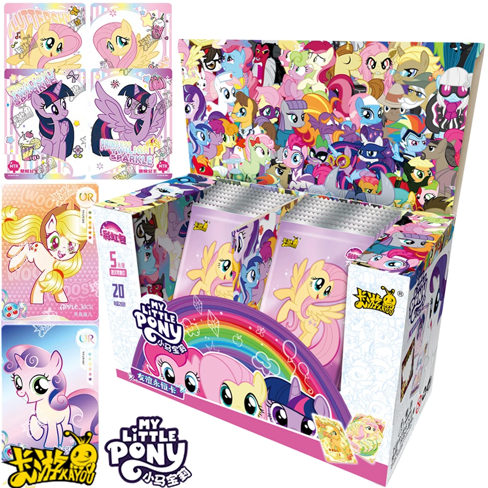 

Kayou My Little Pony Collection Card For Children Fun Magic Party Twilight Sparkle Fluttershy Rarity Limited Game Card Kids Toys