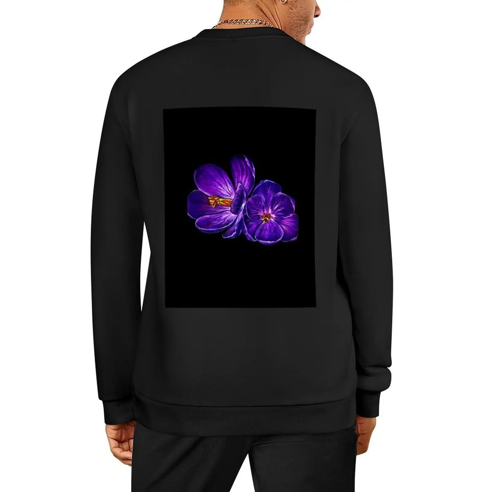 

Pastel Crocuses Pullover male clothes autumn tracksuit men's sweat-shirt set sports sweatshirt man