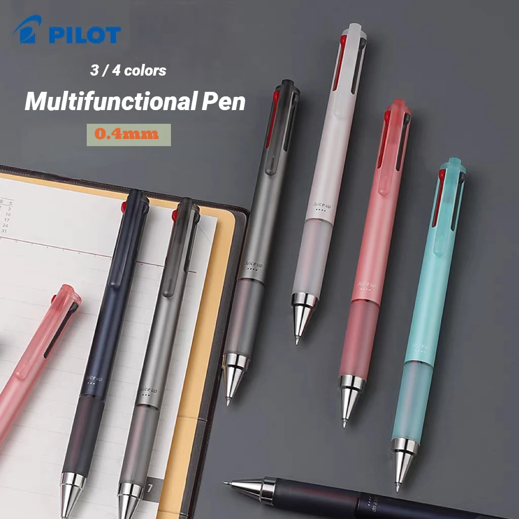 

1pcs Japan Multifunctional Pen 0.4mm ST Penpoint 3/4 Colors Limited Penholder Module Retractable Gel Pen Student Stationery