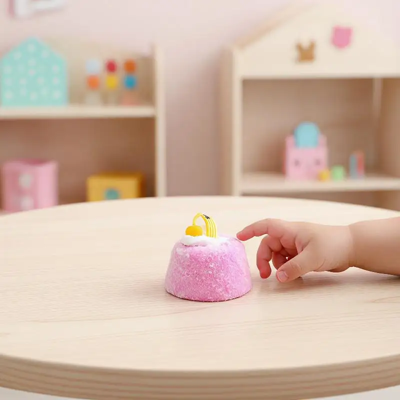 シミュレーションケーキ型スクイーズ玩具、柔らかく弾力のある可愛い無毒フィジェットトイ、子供向けクリスマスプレゼント、靴下詰め物ギフト 1