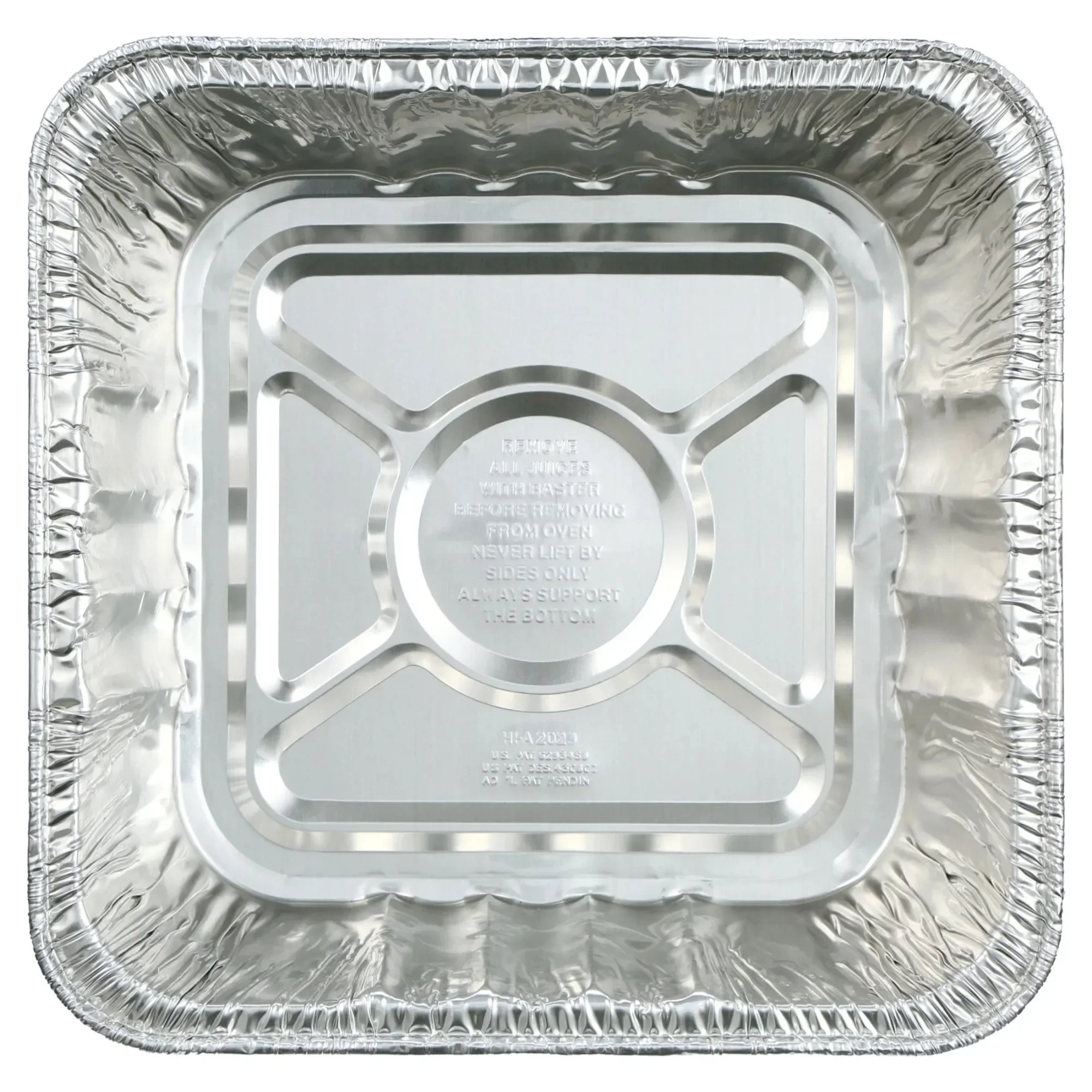 3-Pack 12.6 Inch Square Super King Poultry Pans, Extra Large Aluminum Roasting Trays for Turkey & Meat Cooking