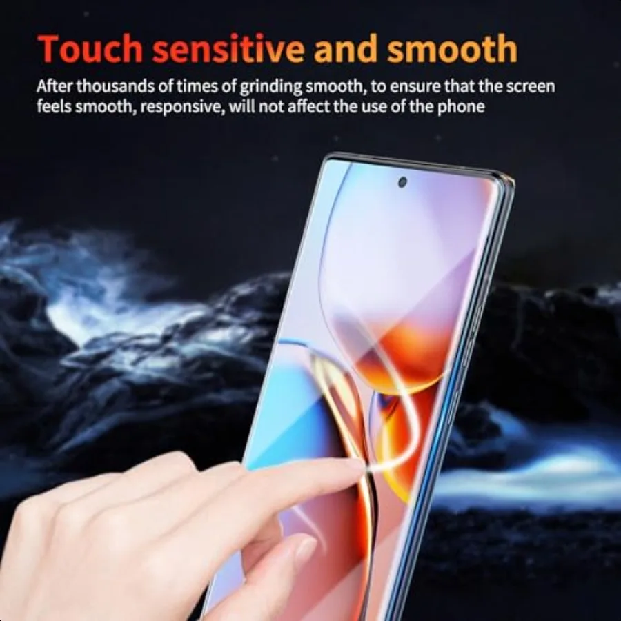 3 عبوات من واقي الشاشة لهاتف Motorola Moto Edge+ Plus 2023 مقاس 6.67 بوصة ثلاثي الأبعاد من الزجاج المقسى المنحني مضاد للخدش 9H Hardn HD Clea