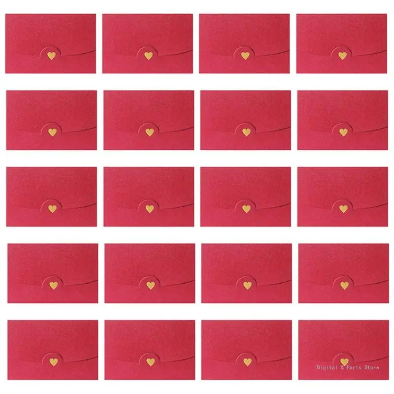 Envelope cor sólida M17F para cartão comemorativo 2 4 polegadas, pacote convite casamento com 20