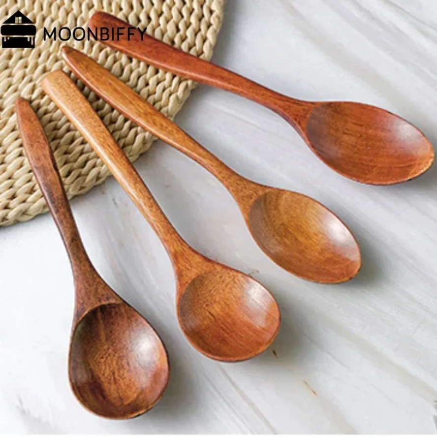 

Wooden Spoon Bamboo Kitchen Cooking Utensil Tool Soup Teaspoon Catering for Kicthen Wooden Spoon Bamboo Spoon Dinner Spoon