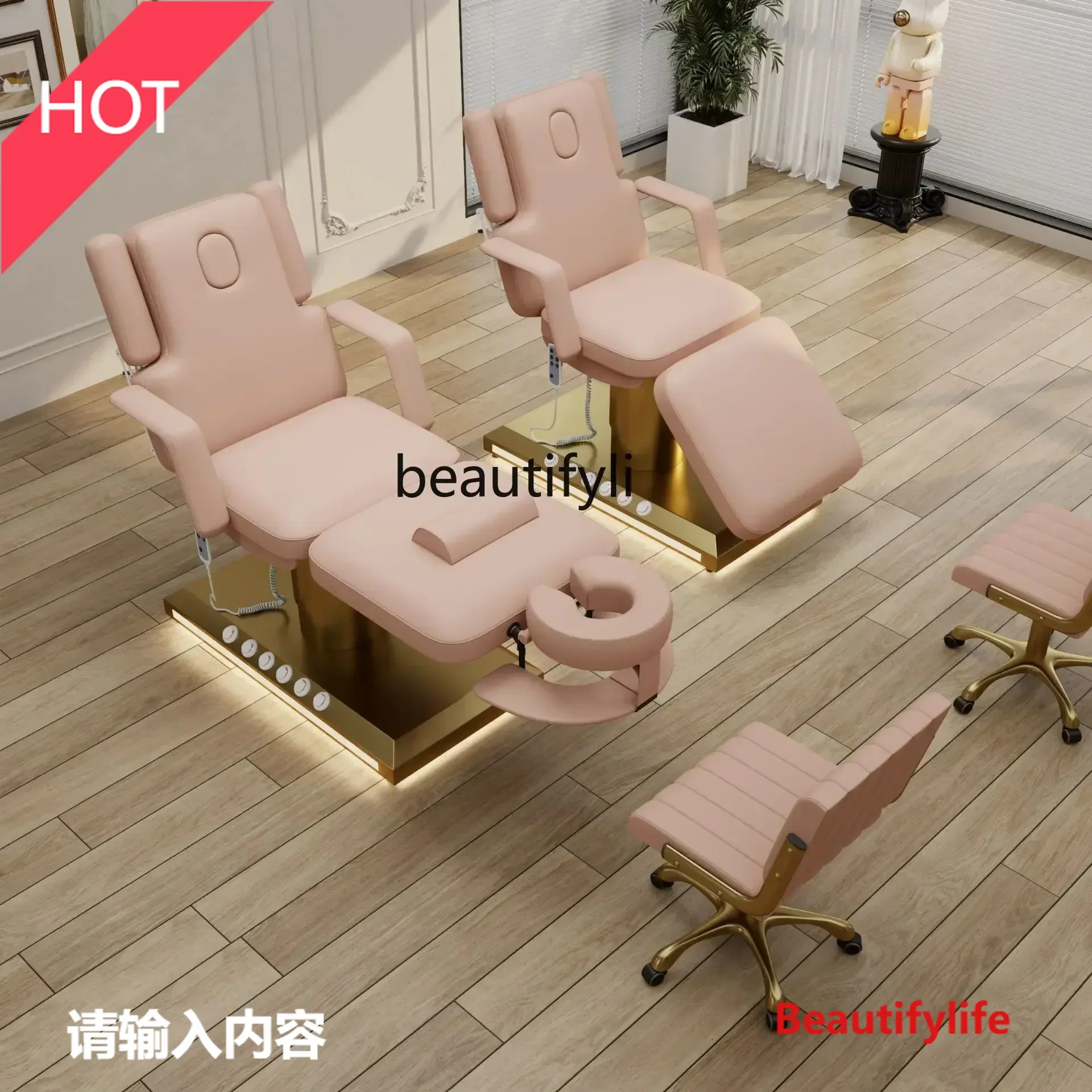 

smt03A ss smt14 Новые поступления Новая электрическая косметическая кровать для салона красоты специальная микро-косметическая массажная кровать для лечения вышивки Y17 S 14