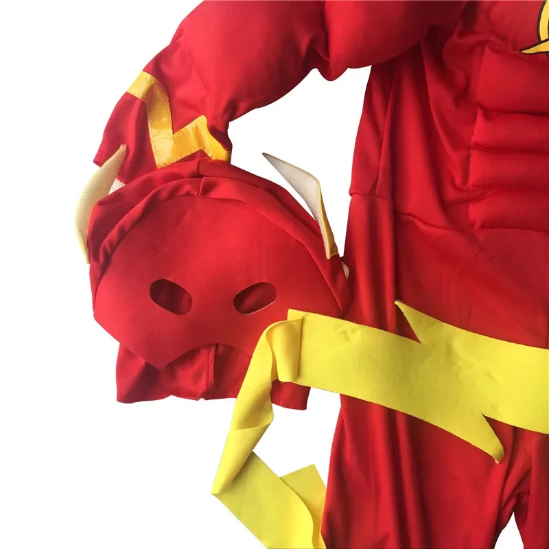 زي الهالوين للعضلات للأطفال كاريكاتير The and Flash Muscle Chest Deluxe للأطفال الصغار/الطفل