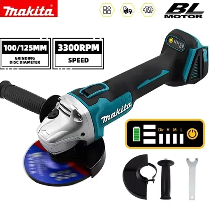 

✊Makita DGA404 18V 125mm Electric Angle Grinder Brushless Cutting Machine,Brushless Impact Drill Car Maintenance Tool