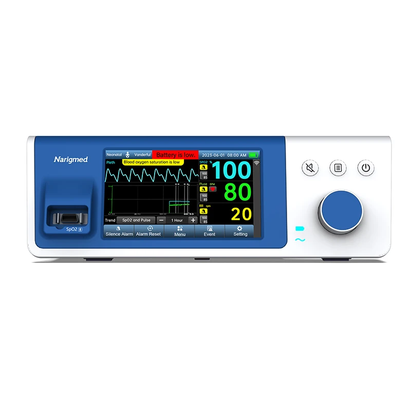 

ith Renarigmed BTO-100 bedside neonate Spo2 patient monitors pulse oximeter ambulance patient monitors wchargeable Battery