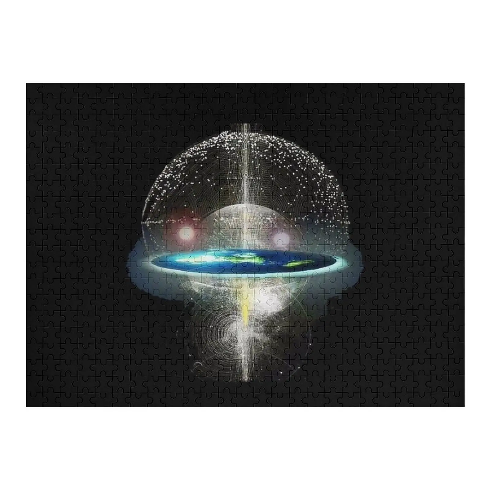 

Flat Earth Jigsaw Puzzle Personalized Toys Wood Photo Personalized Children Puzzle