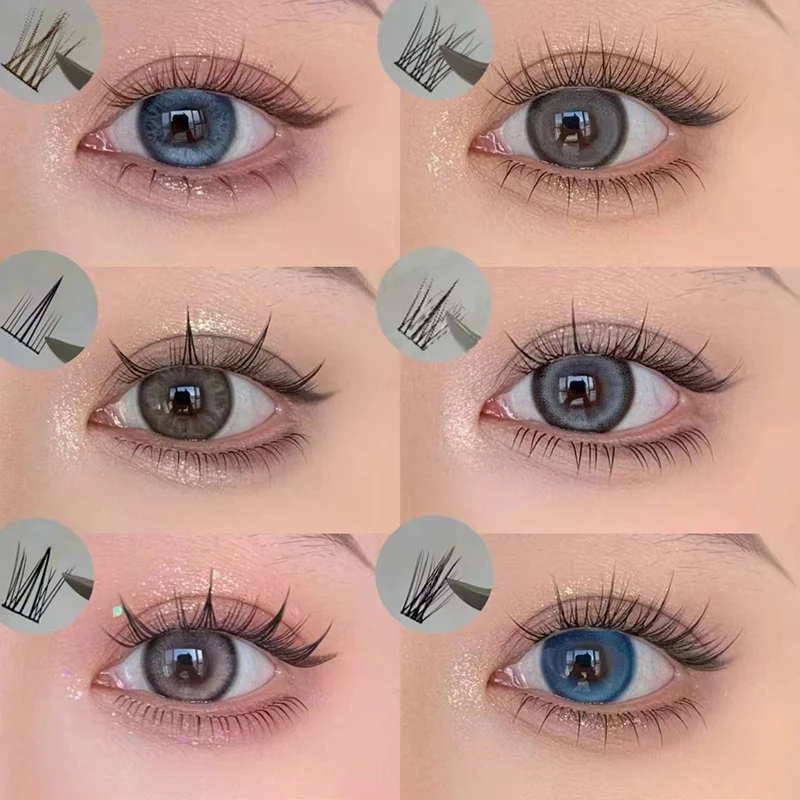 Brown Manga False Eyelashes, Natural Soft Large Capacity