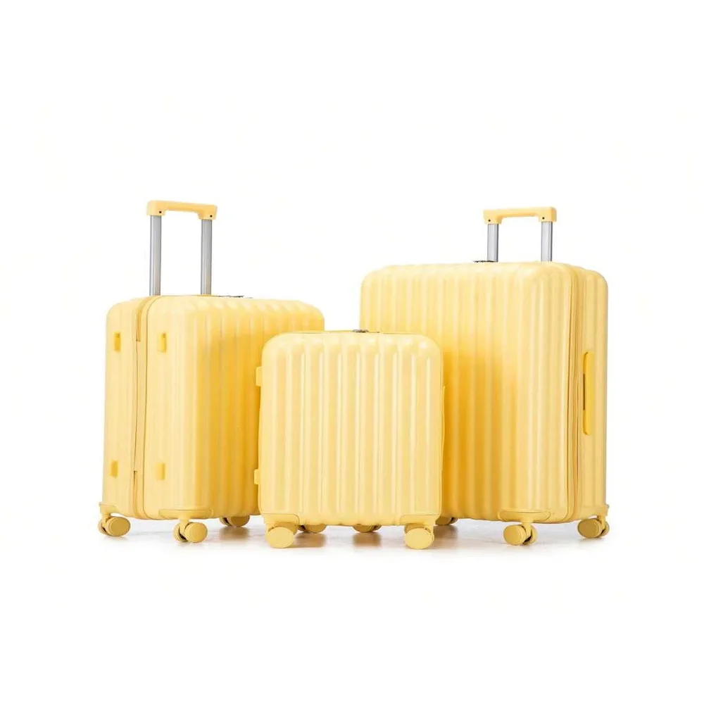 

3 Piece Luggage - Expandable Lightweight Sturdy 360 Spinner Wheels Carry On For All Travel