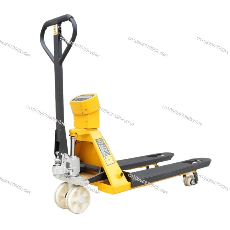 

Factory 2 Ton Adjustable Fork Lifter Electronic Scale Warehouse Transport Hand Manual Pallet Truck Manual Forklift