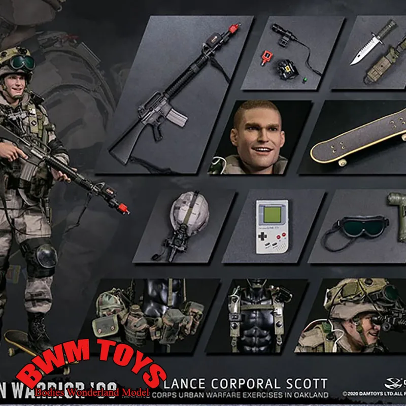 DAM78079 1/6 Scale Corporal Scott Urban Warrior Operation Marine Oakland Urban Warfare Exercise Soldier Action Figure Model Toys