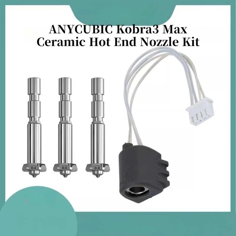 

ANYCUBIC Kobra3 Max Ceramic Hot End Heating Component K3M Integrated Nozzle Heating Sheet Thermal Line 24V80W