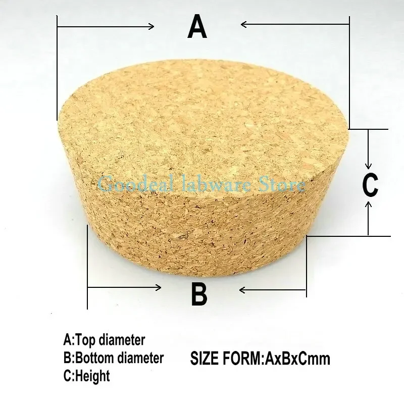 Imagem -06 - Vidro de Cortiça de Madeira do Diâmetro 32 mm a 83 mm da Parte Superior do Laboratório Rolha Chaleira Pudim Garrafa Tampão de Cortiça Tubo de Teste Plugue de Madeira Peças de