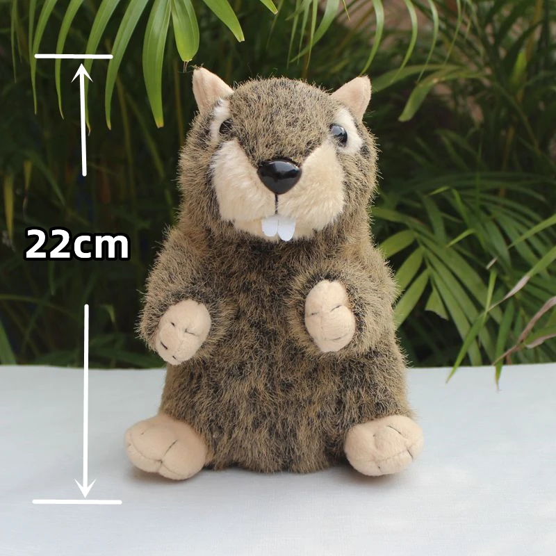 Marmot High Fidelity Anime śliczne Bobac Plushie Sisel pluszowe zabawki realistyczne zwierzęta symulacja wypchana lalka Kawai zabawki prezenty dla dzieci