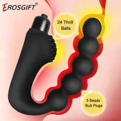 10 Speeds Anal Plug Dildo Vibrator Portable G-Spot Vibration Prostate Massager For Woman Men Couples Sex Toy Anal Bead Butt Plug