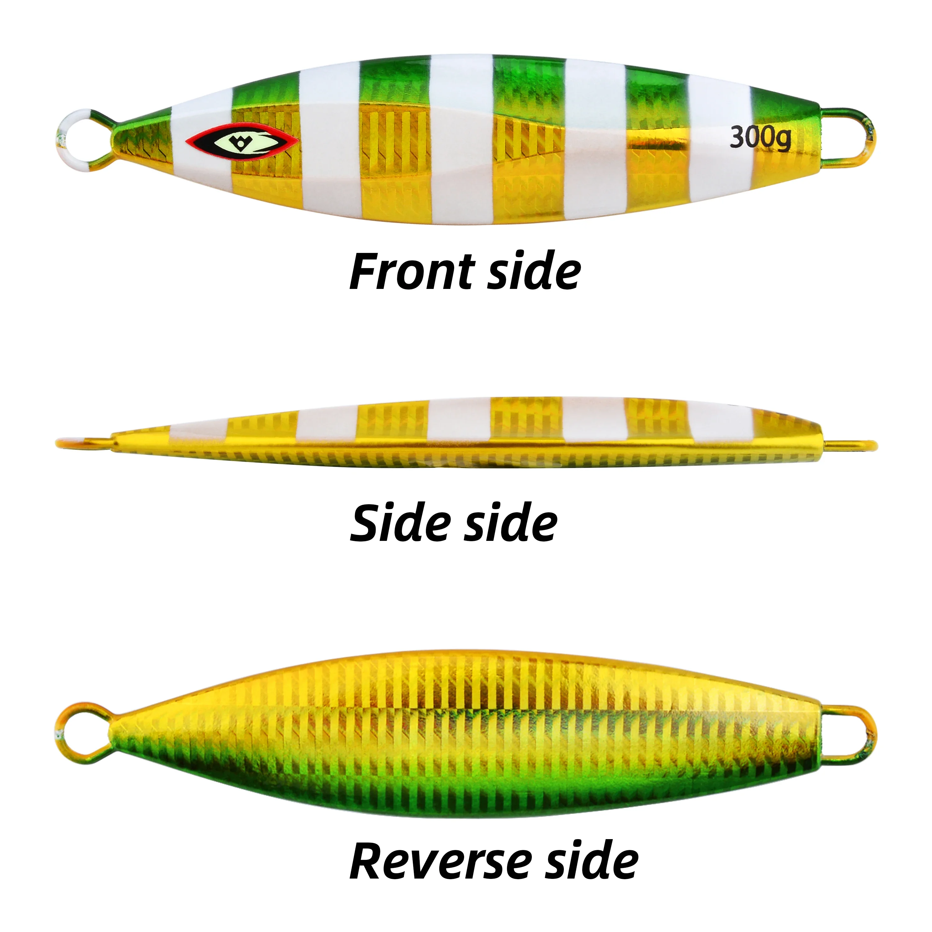 1pcs Slow Jigging Metal Jigs 100g 150g 200g 250g 300g Shore Jigging Artificial Hard Bait Luminous Spoon Fishing Lures - view 2