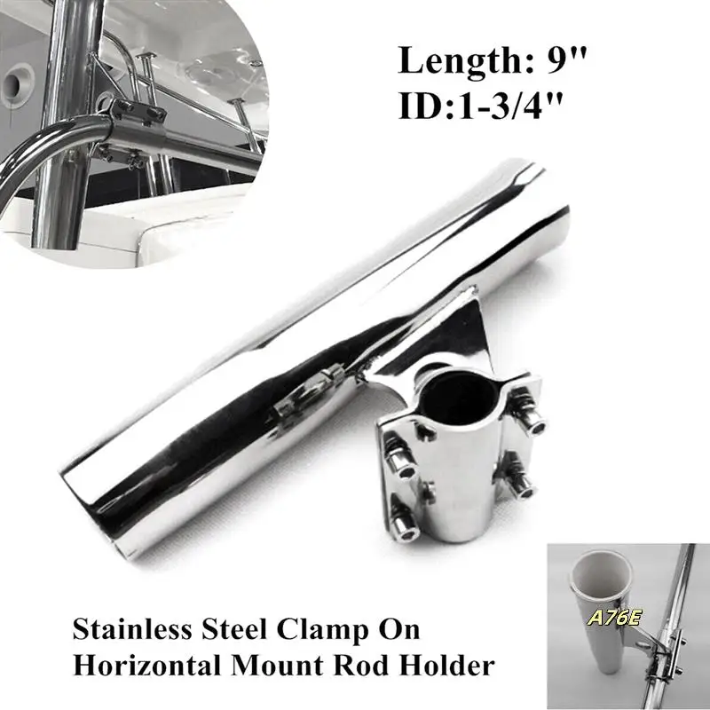 

Boat Accessorie Marine Stainless Steel Clam On Fishing Rod Holder For Boat