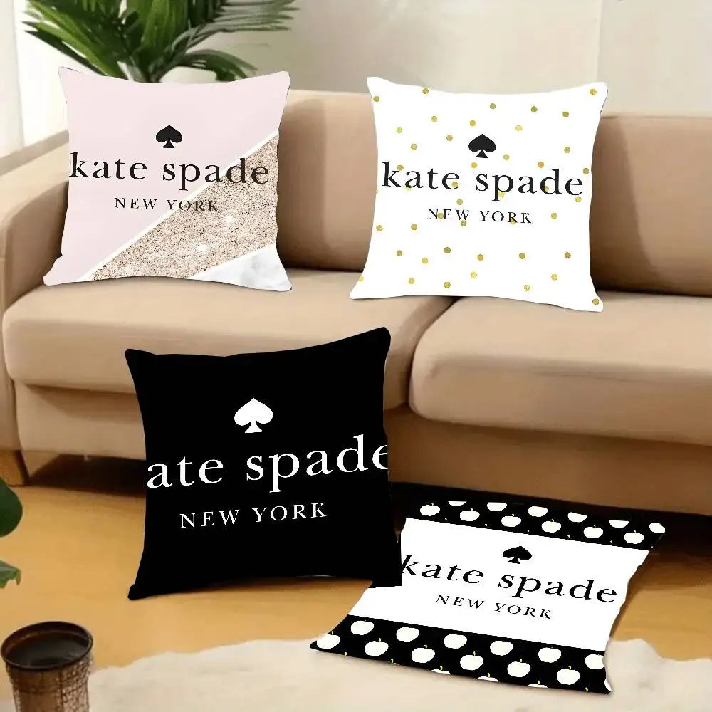 Light Luxury K-Kate S-Spade Pillow Case Home Decor Throw For Sofa Bed Car Room Decor Gift Idea