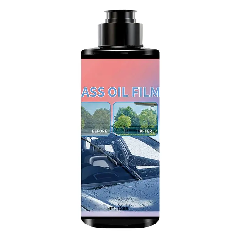 

Automotive Glass Polishing Compound Frontsheild Anti Fog Glass Cleaner 100ml Car Glass Oil Film Stain Cleaner Auto Accessories