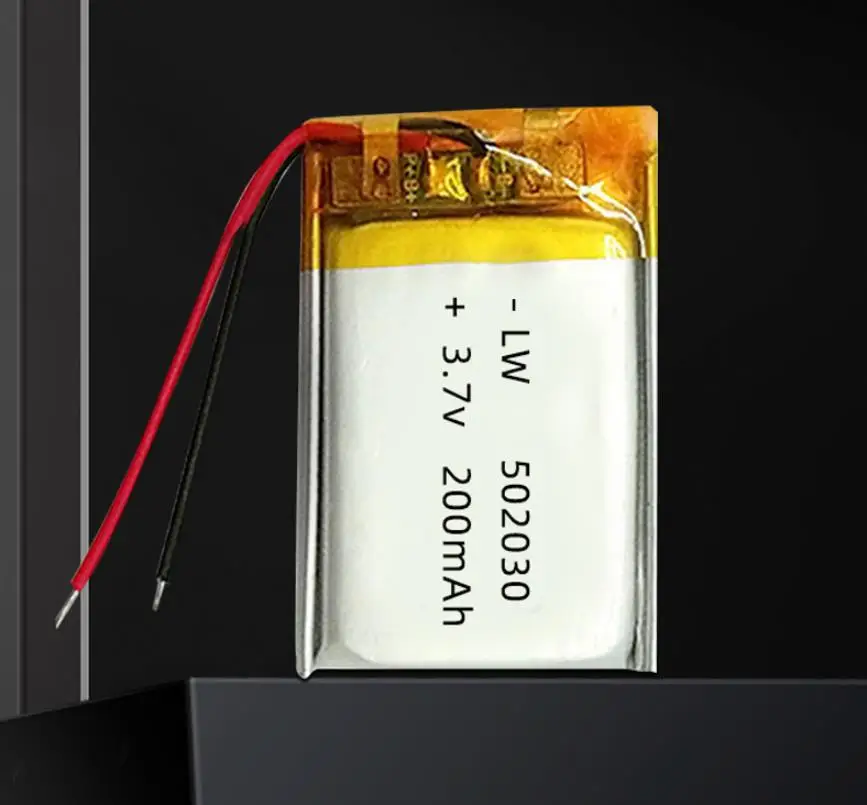 10pcs 3.7V 200/250mAh 502030 polymer lithium rechargeable battery For Toys LED lights Bluetooth speakers Beauty instruments