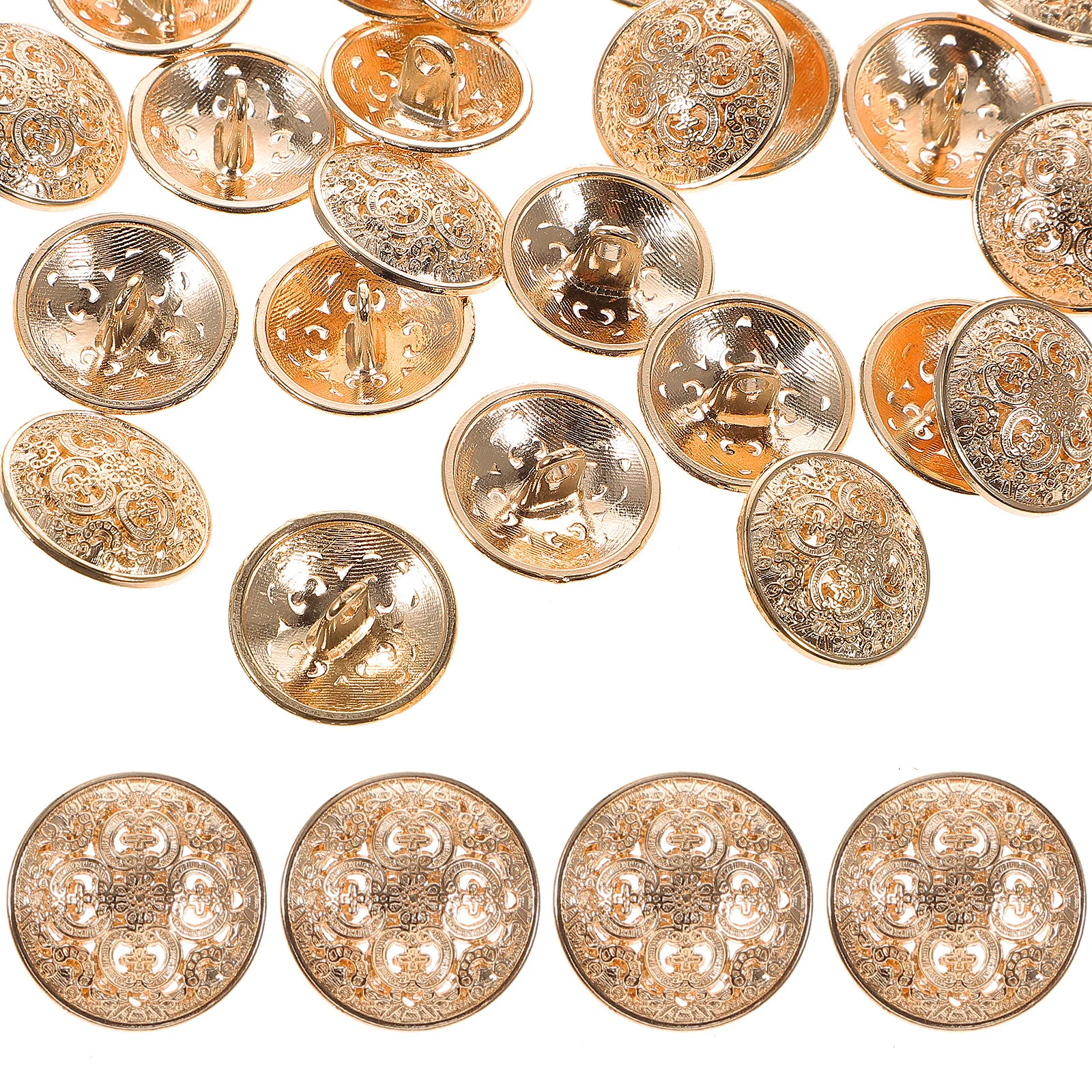 

Metal Buttons Silver Domed for Clothes Fashion Jacket Vintage Sewing Making Decorative