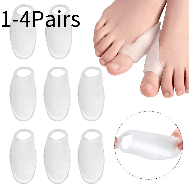 

1/2/3/4Pairs Gel Bunion Corrector Big Toe Separator Bunionette Pads Toe for Pain Relief of Corn Callus and Blisters