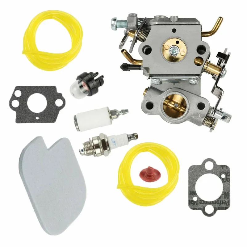 Imagem -05 - Kit de Carburador para Poulan P3314 P3416 P4018 Pp3816 para Zama C1m-w26c Motosserra Junta Primer Lâmpada Mangueira Combustível Kit Carburador