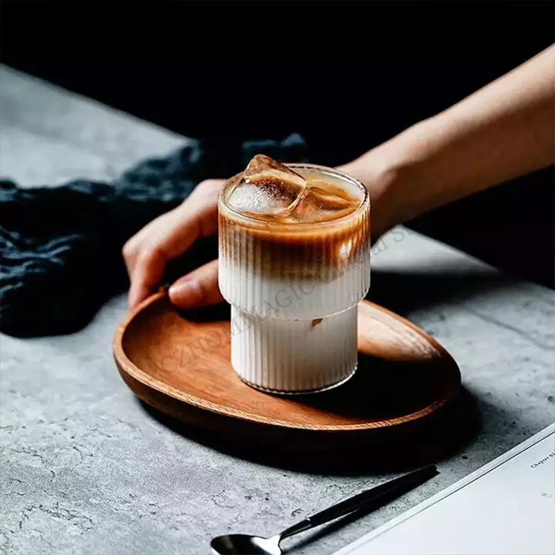 Glass Cup High Borosilicate Heat-resistant Latte Coffee Mug Cold Drinkware Water Cups Milk Beer Juice Tea Cup Whiskey Wine Glass