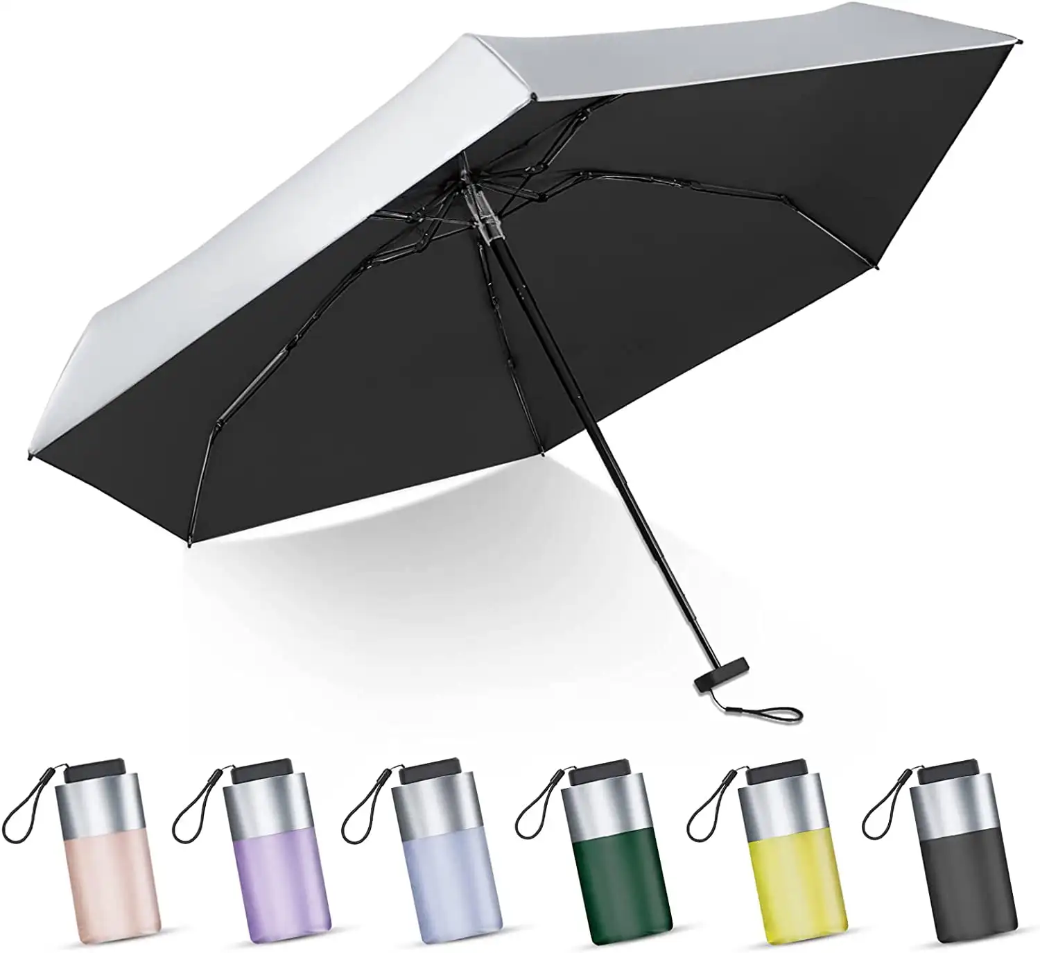 

Small Sun Umbrella UPF 50+ UV Umbrella Lightweight Travel Sun Umbrella Women Kids Parasol Umbrellas Kids Umbrella테슬라 우산