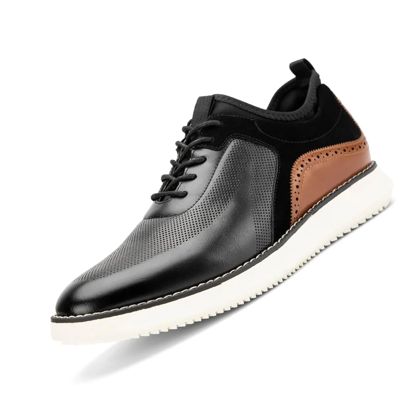 

Men's Oxford Shoes - Slip Resistant, Comfortable & Fashionable Lace-up Dress Shoes for Men. Perfect for Any Occasion