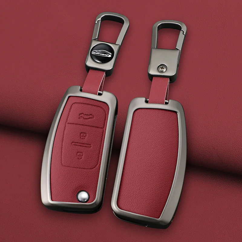 Car Flip Folding Key Case Cover Shell For Ford Focus 2 3 Ecosport C-Max S-Max Ka Mondeo Kuga Galaxy Fiesta Keychain Accessories